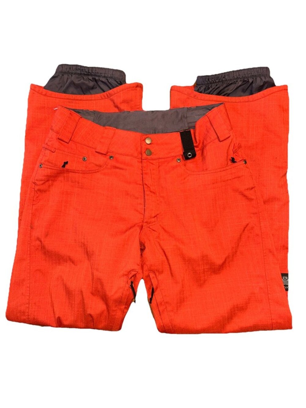Dakine Orange Men's Medium Snow Pants with Gray Lining ECU
